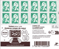 Carnet ÉLECTION DU TIMBRE 2023