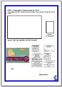 Album des carnets au type Semeuse Came - 1925 : Cie Commerciale du Nord