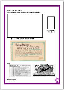 Album des carnets au type Semeuse Came - 1937 : Dulcrem