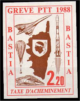 Grve de 1988, Bastia, 2,20 F