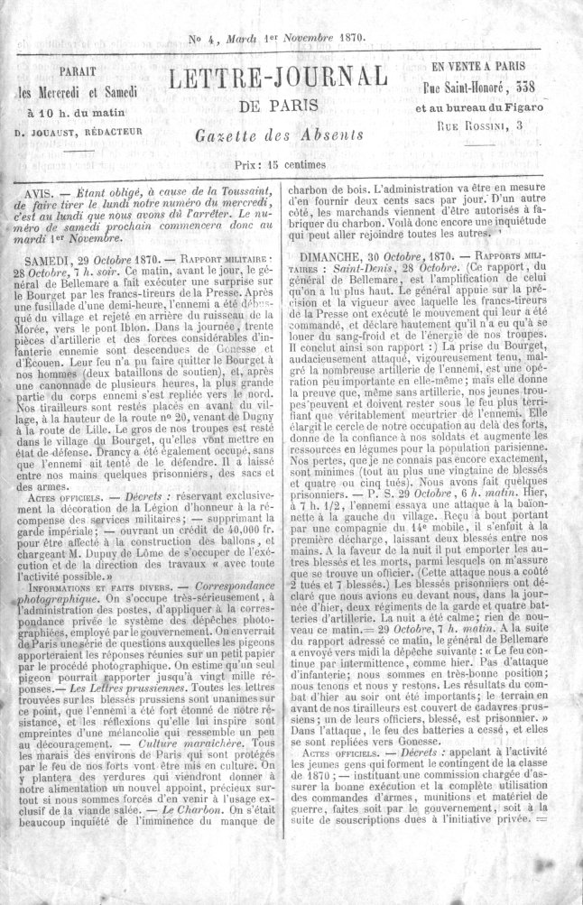 Gazette des absents numéro 4