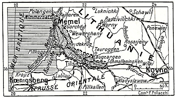 Carte de Memel