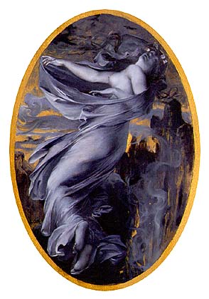Luc-Olivier Merson : Eurydice. gouache réalisée en 1889
