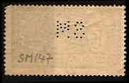 Merson perforé SM 147 verso