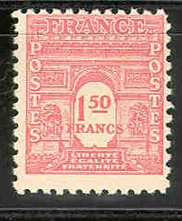 arc de triomphe � 1,50 francs