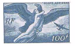 fr_pa18 timbre de poste
aérienne représentatnt la légende d'Egine