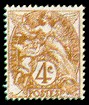 France : 4c brun type Blanc