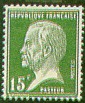 France : 15c vert type Pasteur