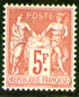 France : 5f carmin type Sage Exposition philatélique  de Paris