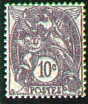 France : 10c violet type Blanc