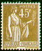 France : 45c bistre type Paix