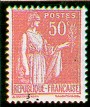 France : 50c rouge type Paix